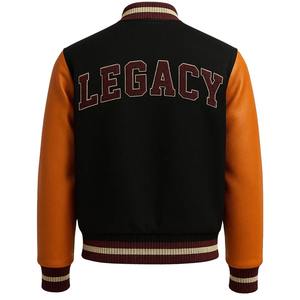 Chaquetas Varsity de Béisbol Personalizadas con Estampado, Manga Larga, 100% Lana, para Hombre, con Parches de Chenilla y Diseño de Logotipo Personalizado - Product Image 4