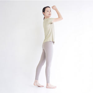 Chemises de yoga à manches courtes pour femmes à séchage rapide respirantes simples Mukasa - Product Image 3