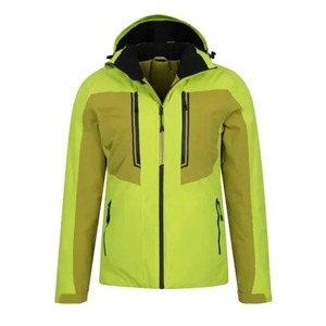 Vente en gros de veste parka softshell pour hommes équipement de plein air imperméable à haute élasticité mince et chaud avec fermeture à glissière personnalisable - Product Image 5