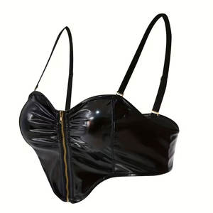 Sujetador de Cuero Personalizado para Mujer, Talla Grande, Ligero, de Alta Sujeción, Corte Moderno, Cómodo para Uso Diario, con Logotipo Frontal - Product Image 1