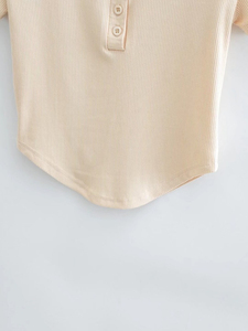 Nuevo Jersey de algodón semipeinado, camisetas de verano para mujer, Camiseta holgada de manga corta con tinte de corbata para mujer, camisetas para mujer - Product Image 4