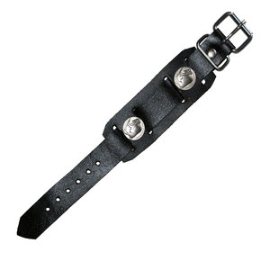 HMB-405A Gothic Leather <b>Wrist</b> Watchband Bracelet Fashionable Gothic Cuff Watchbands Cuffs - Product Image 3