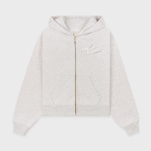 Sweat à capuche de luxe pour hommes 100% coton épais French Terry Boxy Fit pull à capuche personnalisé uni blanc Streetwear à capuche pour l'hiver - Product Image 5
