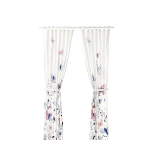 Tela de lino orgánico 100%, cortinas de lino Natural tejido liso de Color sólido, cortinas de ventana de gasa transparente para sala de estar y dormitorio - Product Image 4