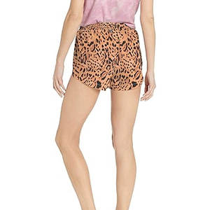 Shorts pour femmes à imprimé léopard, décontractés, taille haute, avec cordon élastique, pour la plage, sexy, pour la course et le sport - Product Image 4