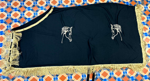 Selimut berkuda produk berkuda mewah Logo kustom lembaran Equine Premium pertunjukan kuda - Product Image 6