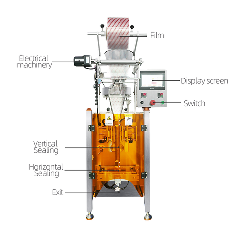 VFFS Economic Packaging Machine Sugar Salt Packing Machine Sachet Pack Coffee Packaging Machine