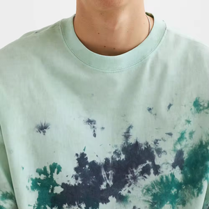 T-shirt à épaules tombantes 100% coton imprimé peinture pour hommes Loose Fit Oversized Baggy Streetwear Custom Style Tee - Product Image 5