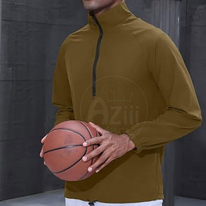 แจ็คเก็ตกันลมซิปปกตั้งโค้ทใส่สบายมีโลโก้ด้านหน้าปรับสีได้ - Product Image 3