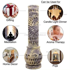 Porte-bâton d'encens en stéatite fait à la main à la demande pour les rituels spirituels disponibles à un prix abordable depuis l'Inde - Product Image 2