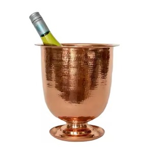 Nouveau Look Cuivre Refroidisseur De Vin Seau pour bar Bière Vin Barware Outil Article avec Poignée En Laiton champagne Refroidisseurs Seau À Glace pour Bars - Product Image 3