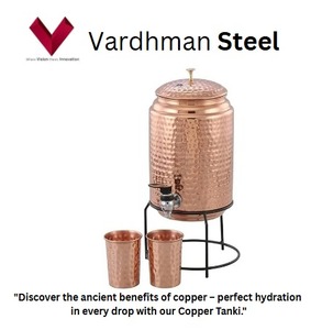 Vente de sortie d'usine pas cher prix cuivre Tanki avec support 10 LTR eau bouillante Applicable réservoir d'eau réutilisable et écologique - Product Image 2