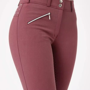 Pantalones de Montar a Caballo de Lona Ligeros y Duraderos de Corte Ajustado para Mujer, con Logotipo Personalizado, Transpirables y Personalizables - Product Image 6