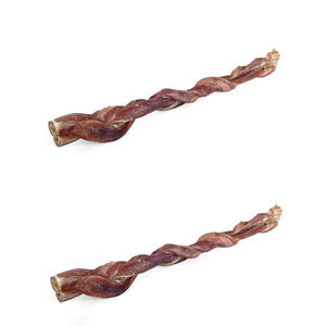 Bâton à mâcher naturel pour animaux, matériau artisanal tressé, bâton de tendon de bœuf artisanal naturel - Product Image 5