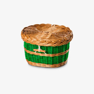 Urnes pour animaux de compagnie à bas prix pour les cendres urne de crémation pour animaux de compagnie en rotin biodégradable en gros osier fabriqué au Vietnam - Product Image 3