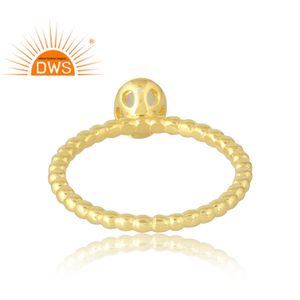 แหวน925เงินสเตอร์ลิง18K ชุบทอง18K แหวนพลอยโอปอลเอธิโอเปียนธรรมชาติเครื่องประดับดีอัญมณีสำหรับผู้หญิงของขวัญสำหรับผู้หญิง - Product Image 3