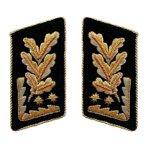 Gorget de col de rang Officr personnalisé de haute qualité/insigne de collier/onglets de collier | Patchs de gorget de personnel de col Gorget Ronpex - Product Image 1