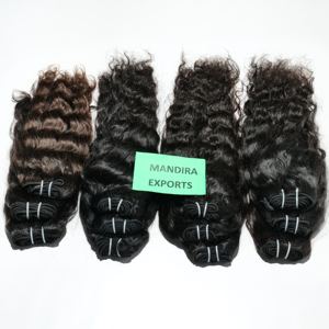 ผมต่อจากผมมนุษย์บริสุทธิ์ผมลอนธรรมชาติสีดำทรงหลวมยาวถึง100% - Product Image 6