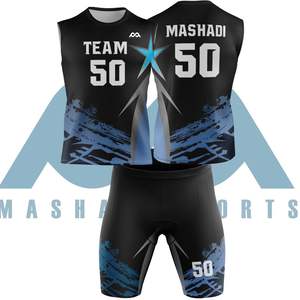 Nouveaux uniformes de football 7v7 sans manches de compression pour hommes personnalisés n'importe quel design dans les uniformes de football drapeau sublimation de haute qualité - Product Image 4