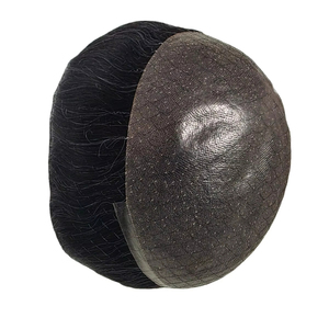 Taz Hair Bangladesh Mens Toupee Hair Peluca con base de piel 100% Densidad Remy Grade Kinky Straight y Deep Wave Styles - Product Image 1