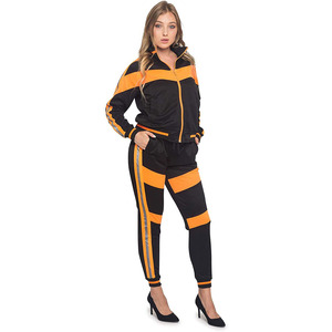 Prix de gros, bloc de couleurs, logo personnalisé, vêtements de sport pour femmes, survêtement pour femmes, vêtements de sport deux pièces, streetwear, survêtement 2026 - Product Image 4