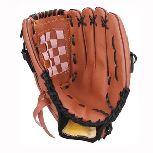 高品质真皮棒球专业手套套装带定制标志软球手套真皮棒球手套