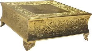 ที่ตั้งเค้กโลหะสำหรับวางบนโต๊ะของหวานในงานแต่งงานทรงกลมสีทองสำหรับงานเลี้ยงวันเกิดการออกแบบที่หรูหรามีในราคาที่ดีที่สุด - Product Image 3