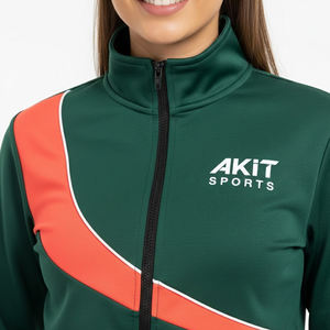 Conjunto Deportivo Casual de Dos Piezas para Mujer, Color Sólido, Invierno, 100% Algodón, Transpirable, Resistente al Viento, Todas las Tallas Disponibles - Product Image 5