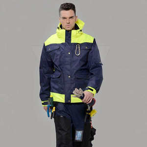 Chaqueta de trabajo de seguridad de poliéster personalizada de alta calidad para adultos Ropa DE TRABAJO impermeable Premium con logotipo personalizable - Product Image 4