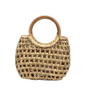 Top Choice Vietnam Jacinthe D'eau Sac À Main Conception Minimaliste Naturelle Idéal pour L'été Plage Mode Femmes Beauté Cadeaux - Product Image 4