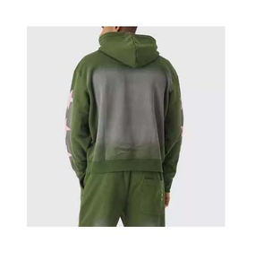 Wholesale Winter 430G 100% Cotton Pocket Zip Hoodies High Quality Custom Streetwear Oversized Drop Shoulder Hoodie - Product Image 4