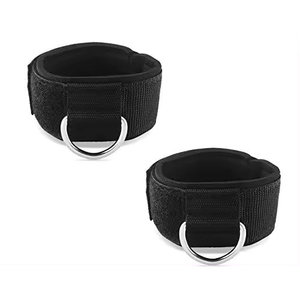 Sangles de cheville professionnelles en néoprène de haute qualité Logo personnalisé PU Gym Cable Machines Work Belt Professional High Quality PU Cheville - Product Image 1