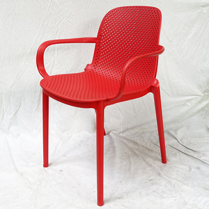 Modern Farmhouse Style <b>Plastic</b> <b>Dining</b> <b>Chair</b> Armrests ST3017 Light Stackable for Home Restaurants Living Rooms Various Colors - Product Image 4
