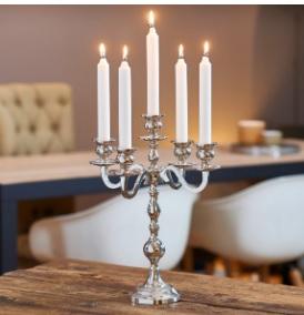 Handmade Gold Finished Metal Brass Candelabra <b>Table</b> Top Wedding Home Restaurant Indian Centerpiece Silver Gold Metal Candelabra - Product Image 2