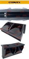 Guide d'ondes pour haut-parleur 305*155*121mm, cornet de haut-parleur à gorge de 1 pouce, cornet de ligne acoustique pour système de sonorisation professionnelle