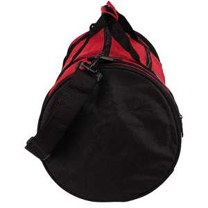 OEM venta completa bolsa de lona redonda gimnasio deportes rojo negro para viajar - Product Image 2
