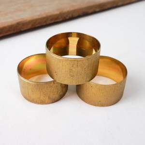 Modern minimalist <b>silver</b> tone metal napkin <b>ring</b> suitable for casual dining parties or elegant family dinner <b>settings</b> - Product Image 6