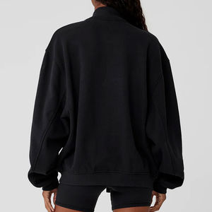 Veste universitaire en polyester-coton durable et élégante pour femmes Conception unique de manches contrastées Utilisation quotidienne Méthode de tissage tissé - Product Image 2