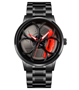 Montres Skmei à rotation de roue de voiture <span class=keywords><strong>Montre</strong></span>-bracelet à quartz d'extérieur en acier inoxydable pour hommes à la mode - Product Image 2