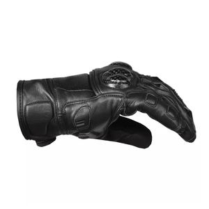 Gants de moto en cuir perforé à doigts complets, noir et blanc, neufs, en gros, pour la course automobile, pour hommes - Product Image 3