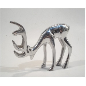 Renne en aluminium fini poli pour l'article décoratif supérieur de Tableau de festival de Noël de salon à la maison - Product Image 1