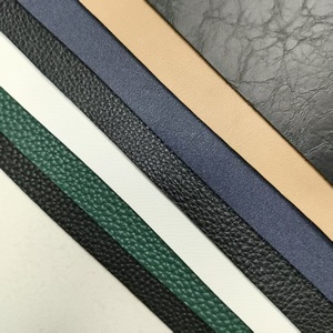 Muestra gratis cuero sintético superior texturizado duradero resistente a la abrasión cuero Pu para zapatos tela de cuero Artificial Pu - Product Image 6