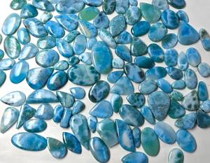 2025 alto grado pulido Natural Larimar piedra preciosa corte suave cabujón mezcla forma piedra preciosa suelta para la fabricación de joyas hermosas - Product Image 2