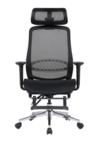 Kursi Kantor Ergonomis Full Mesh Grosir, Kursi Komputer dengan Penyangga Pinggang yang Dapat Disesuaikan dan Sandaran Kaki untuk Perabot Rumah/Kantor