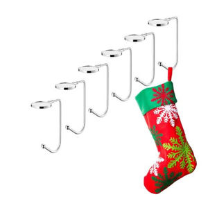 Marvelous Design Silver Metal <b>Christmas</b> Decor Metal <b>Stocking</b> Holder Wholesale <b>Stocking</b> Hooks for Wedding Parties Decor - Product Image 2