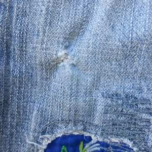 2T e <b>Cargo</b> Jeans | Baggy Streetwear Denim | Hip Hop Buckle Straps | Edgy Grunge Outfit | Dark Y2K Aesthetic | <b>Wide</b> <b>Leg</b> Patchwork - Product Image 6