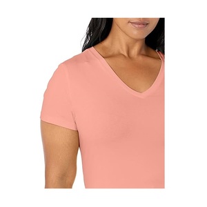 Customized 100% Cotton Casual Single Jersey Women's <b>T</b>-<b>Shirt</b> Solid Color Short Sleeve Oversized ODM Plus Size Bangladesh Factory - Product Image 3