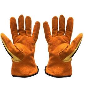Gants de sécurité en cuir de haute qualité, anti-perforation, antidérapants, résistants aux coupures et aux chocs, en polyester, pour les travaux sur les champs pétrolifères et la mécanique - Product Image 6