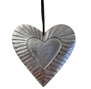 Red Iron Sheet Hanging Hearts for Home Festive and Party Supplies <b>Christmas</b> <b>Decoration</b> Supplies Hot <b>Sale</b> Product - Product Image 2