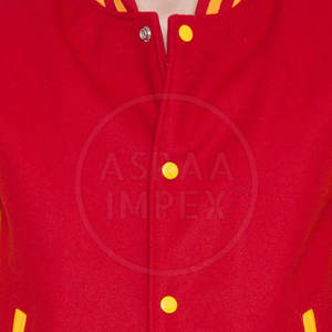 Logo personnalisé Letterman Veste avec des vêtements de mode de qualité supérieure avec manches en cuir et col montant - Product Image 6